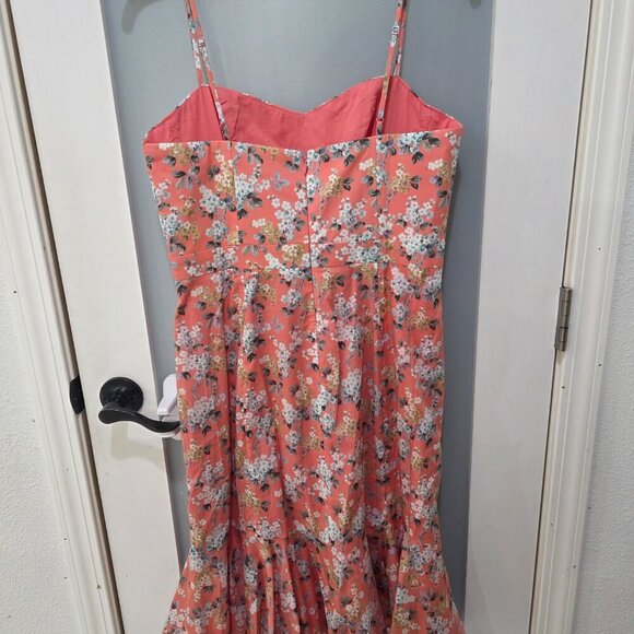 J.Crew Liberty Fabric Pink Floral Mermaid Hem Dress Size 6 NWT 100% Cotton - Picture 9 of 9